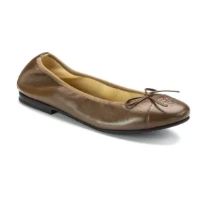 Slip Ons Platform 1641 - Carob Soft Leather Slip On for Girl/Teen/Women by London Kids