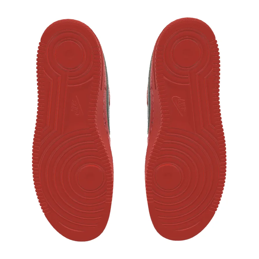 $195 NIB NEW Mens NIKE Air Force 1 Low Christmas Red Leather Custom BB Shoes Asics Warranty On Shoes