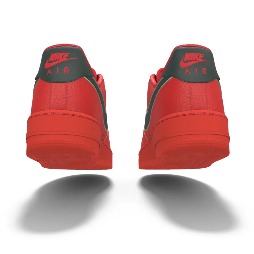 $195 NIB NEW Mens NIKE Air Force 1 Low Christmas Red Leather Custom BB Shoes Asics Gel Kayano Sale Shoes
