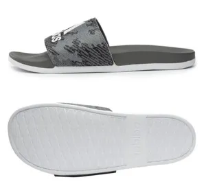 2 x Adidas Mens Grey/White Adilette Comfort Sandals Slides Demonia Sandals