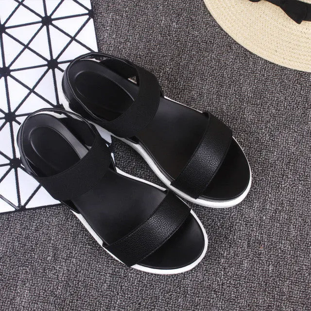 Slim Square Solid Flip Flops 2017 New Hot Sale Sandals Women Summer Slip On Shoes Peep-toe Flat Shoes Roman Sandals Mujer Sandalias Ladies Flip Flops Sandal