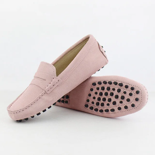 2017 Shoes Women 100% Genuine Leather Women Flat Shoes Casual Loafers Slip On Women's Flats Shoes Moccasins Lady Driving Shoes Slingback Loafers