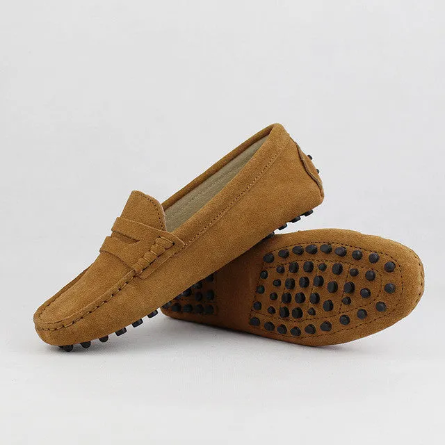 Best Lug Sole Loafers 2017 Shoes Women 100% Genuine Leather Women Flat Shoes Casual Loafers Slip On Women's Flats Shoes Moccasins Lady Driving Shoes