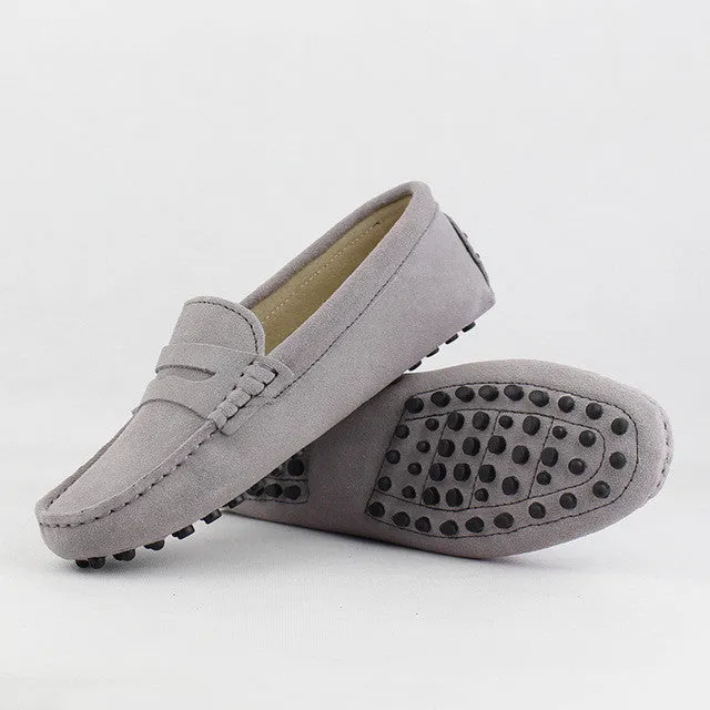 2017 Shoes Women 100% Genuine Leather Women Flat Shoes Casual Loafers Slip On Women's Flats Shoes Moccasins Lady Driving Shoes Loafers Chunky