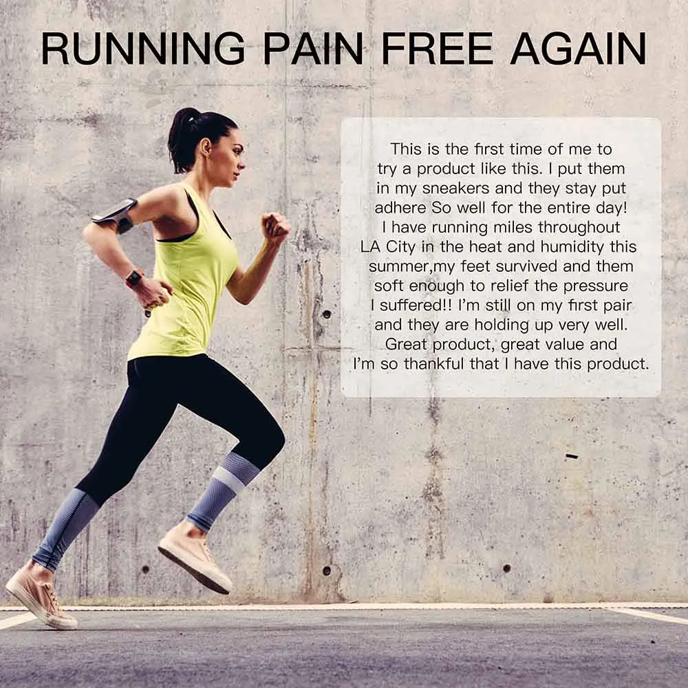 2020 New Heel Insoles, Shoe Insoles, Heel Cushions, Sponge Shoes Pads with High Heel Inserts for Loose Shoes, Metatarsal Pain, Arch Pain, Foot Pain, Heel Sore and Heel Spurs (Women 4.5-9.5) Free Rn Running Shoe