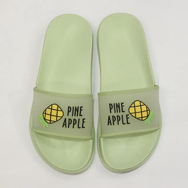 Luxury Flip Flops For Sale 2020 Summer Slippers Shoes Women cute Fruit Jelly Color Transparent open Toe Flip Flops Clear Outdoor Beach Slides Sandals