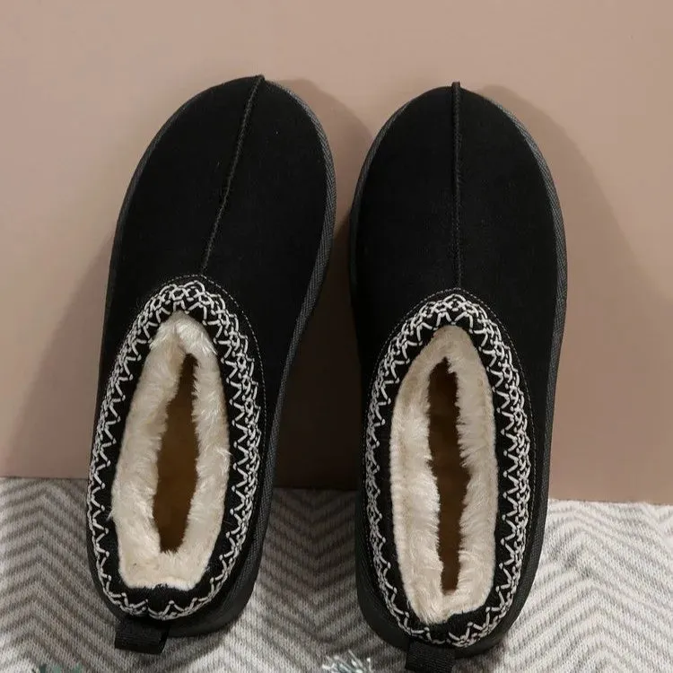 Adult Slippers 2023 New Women's Wool Slippers Warm Platform Wool Slipperswomen Slippers Women Sheepskin Slippers Women Shoes