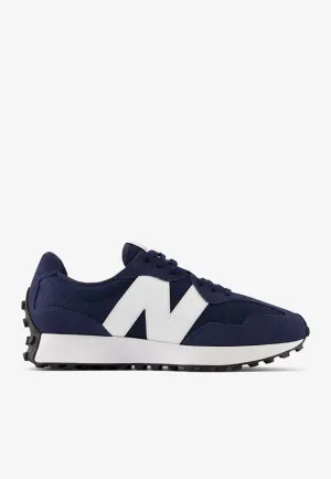 327 Low-Top Sneakers in Natural Indigo with White Men's New Balance Football Cleats