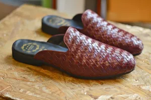 Customize Slippers 701-3 Woven Slipper Dark Brown