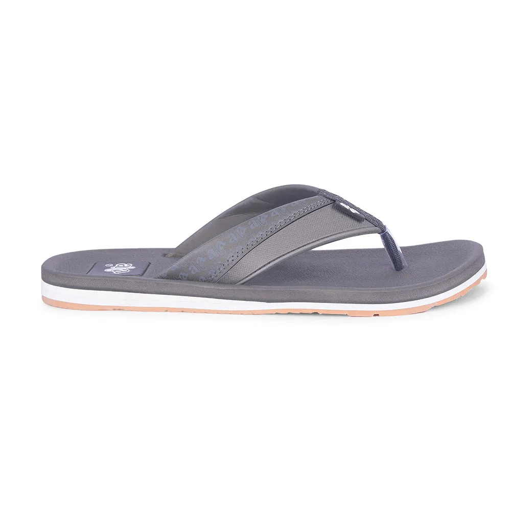A-HA Casual Grey Flip Flops For Men ANCO-03 By Liberty Elf Slippers