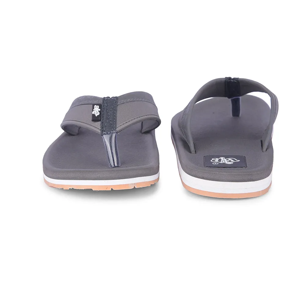A-HA Casual Grey Flip Flops For Men ANCO-03 By Liberty Best Heated Slippers