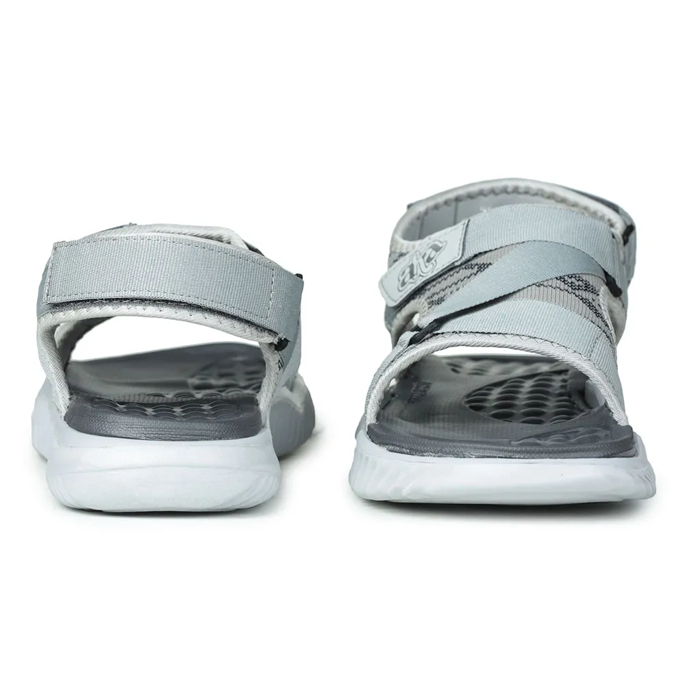 Silver Wedding Slippers A-HA Casual Grey Sandals For Men STAMINA-12 By Liberty