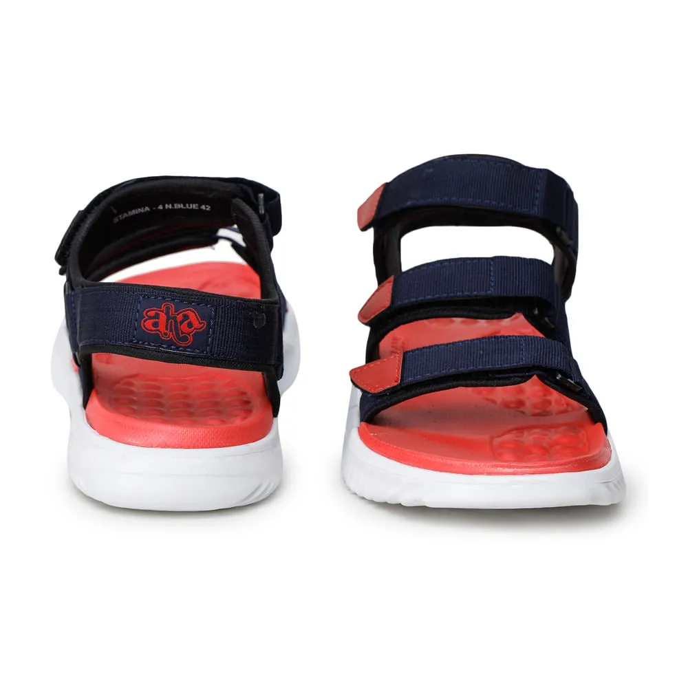 A-HA Casual Navy Blue Sandals For Men STAMINA-4 By Liberty Academy Slippers