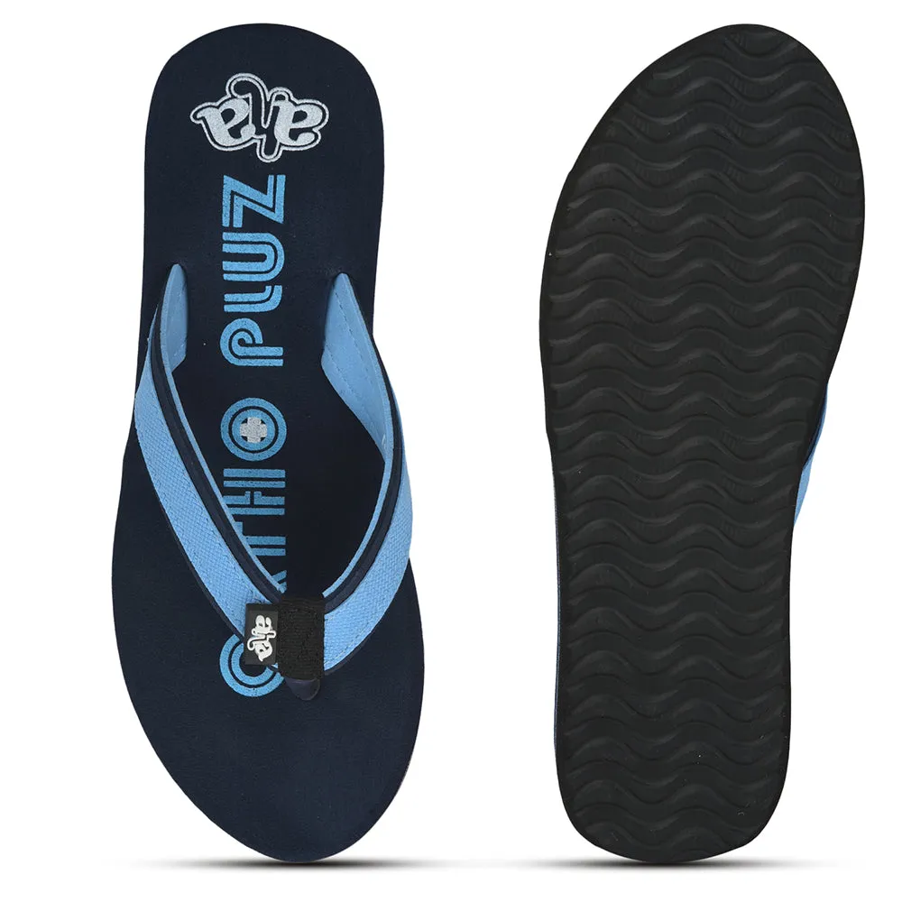 A-HA Casual S. Blue Flip Flop For Men ORTHO-1 By Liberty Vintage Bedroom Slippers