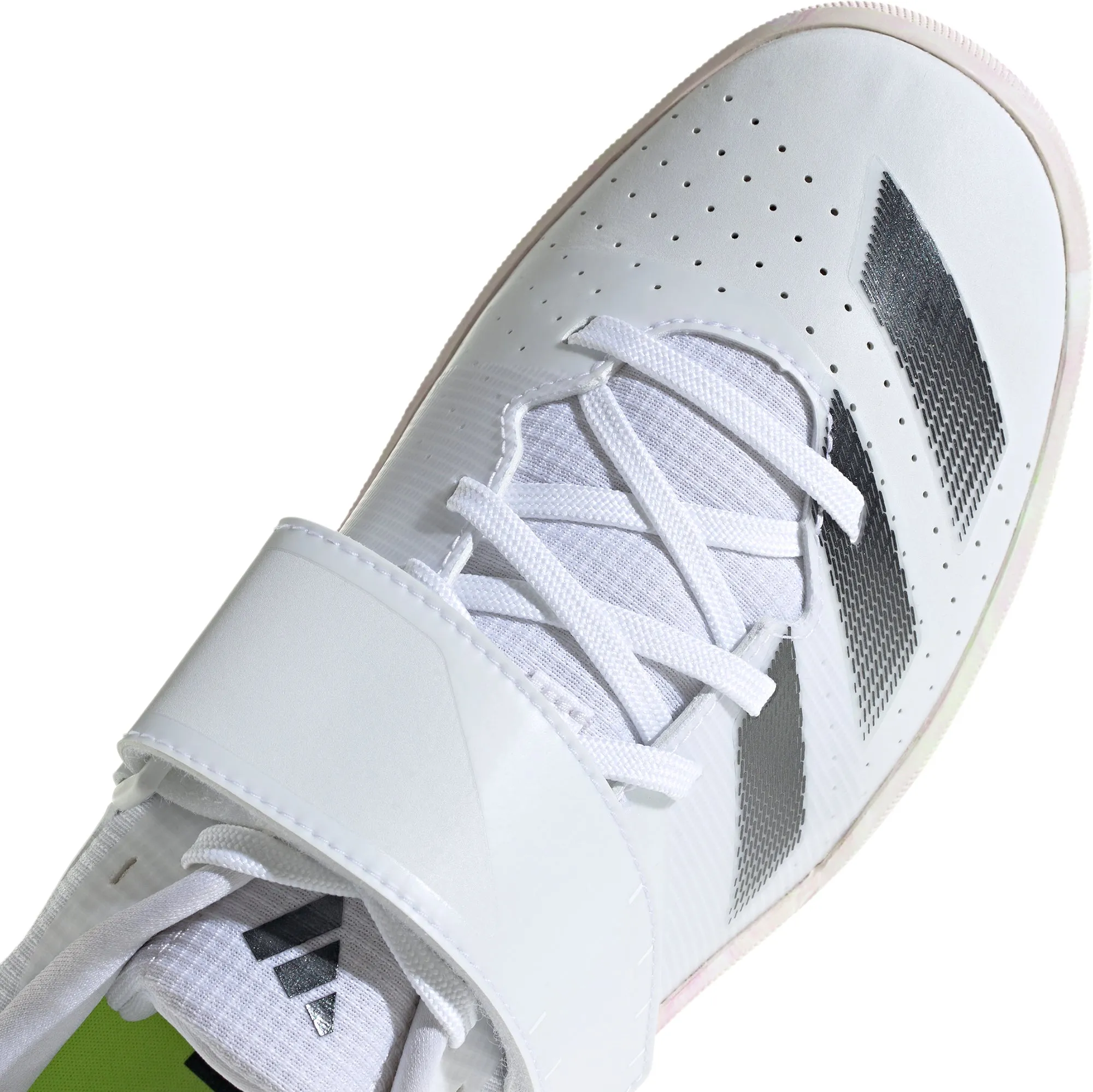 adidas Adizero Throws Field Event Spikes - White Adidas Gameday Shoes