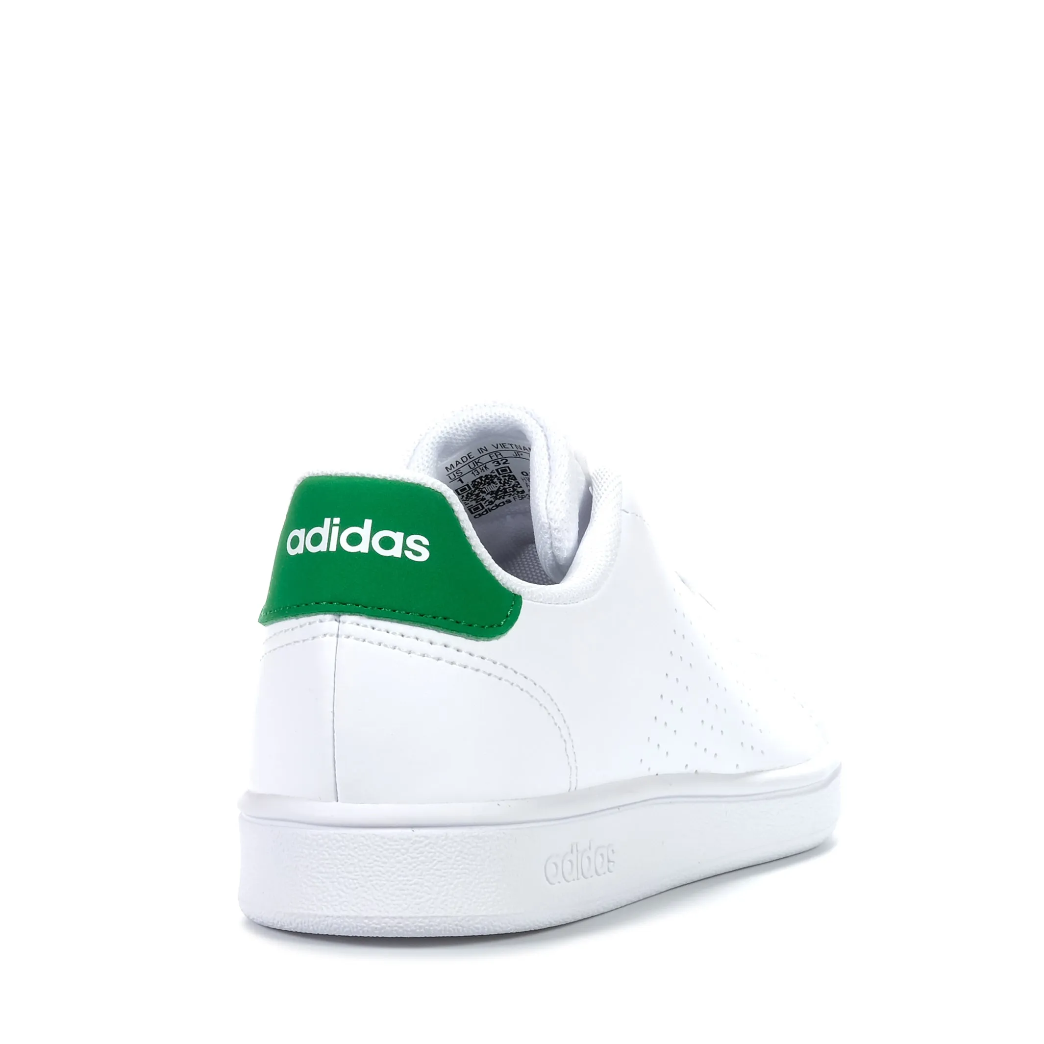 Adidas Advantage K White/Green Adidas Green Shoes