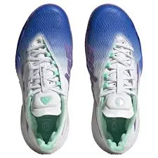 Adidas Casual Leather Shoes ADIDAS BARRICADE TENNIS SHOES WOMEN'S (LUCID BLUE / VIOLET FUSION / PULSE MINT)