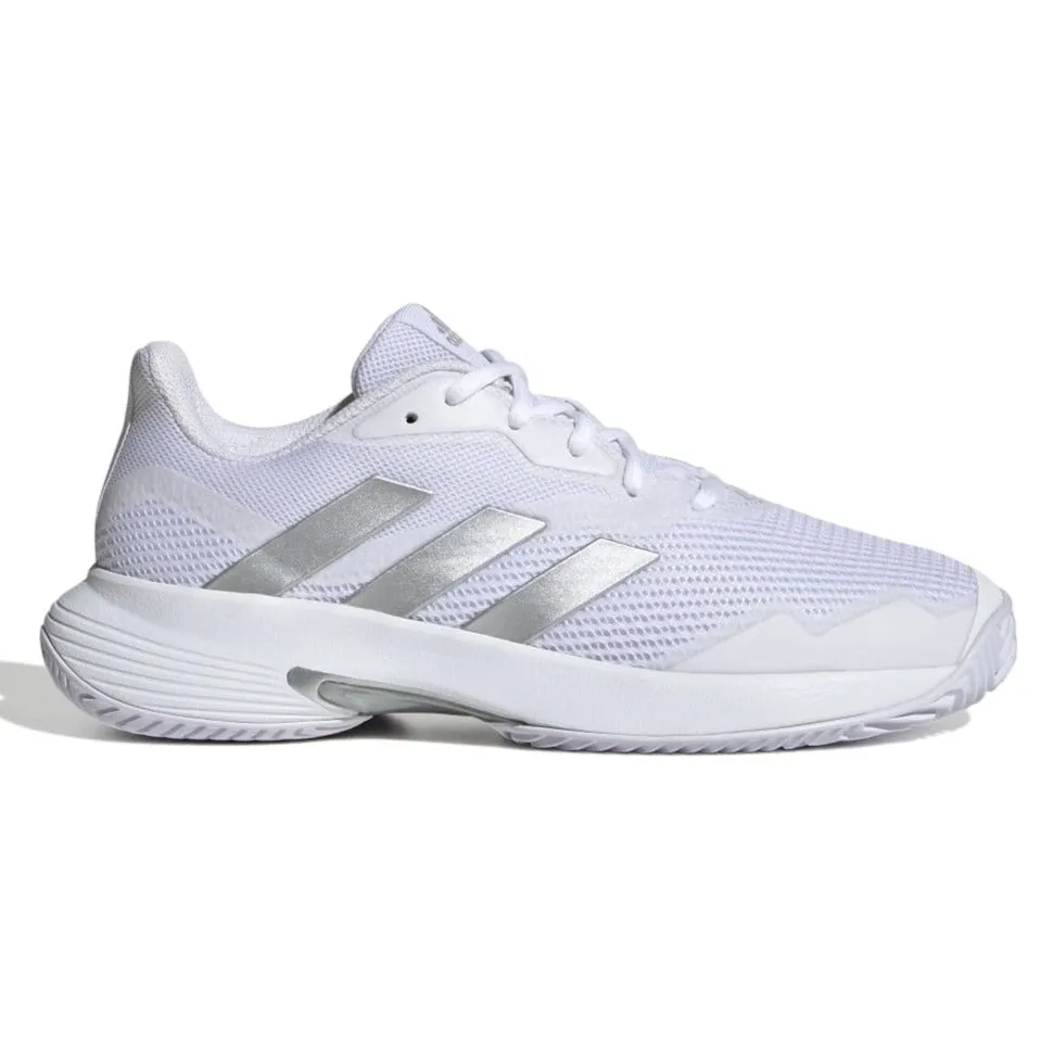 adidas CourtJam Control Women's Tennis Shoe (White/Silver) Adidas Ae 1 Shoes