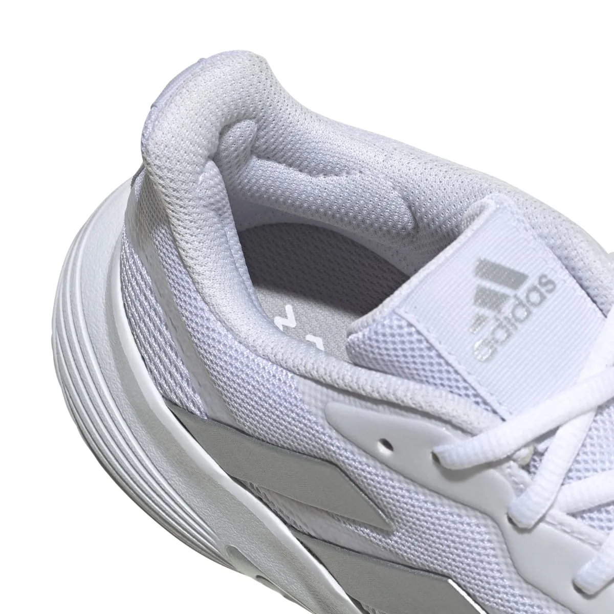 Parley Shoes Adidas adidas CourtJam Control Women's Tennis Shoe (White/Silver)