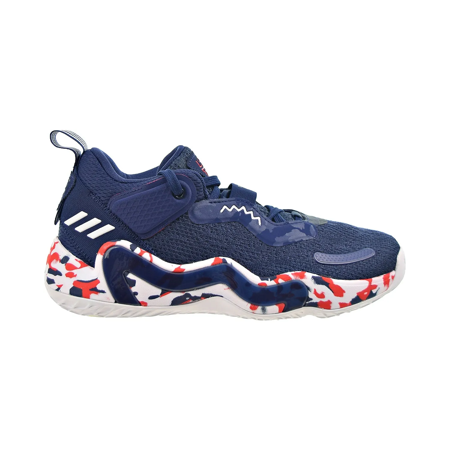 Adidas D.O.N. Issue 3 GCA Men's Shoes Navy Blue-Footwear White-Vivid Red Old Adidas Shoes