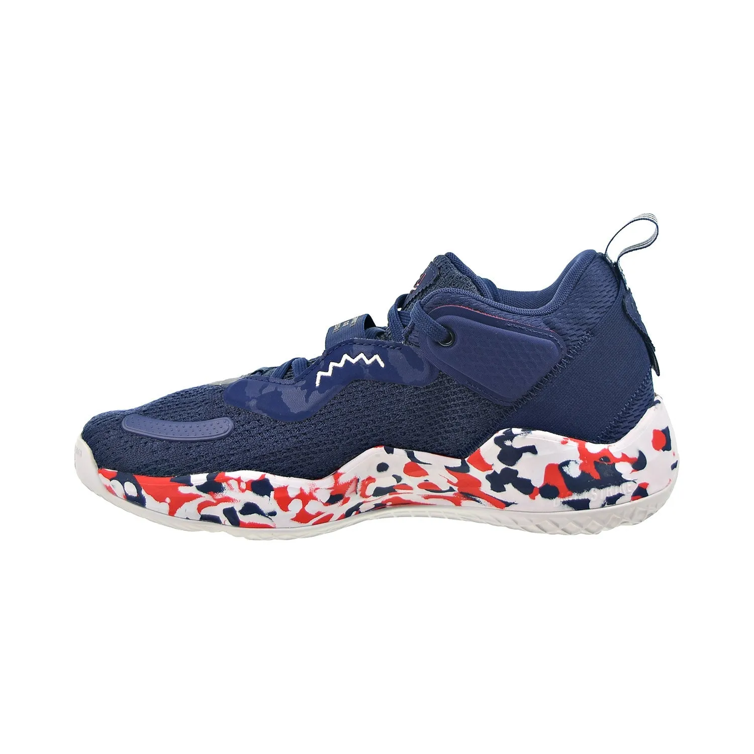 Adidas D.O.N. Issue 3 GCA Men's Shoes Navy Blue-Footwear White-Vivid Red Adidas 80s Tennis Shoes