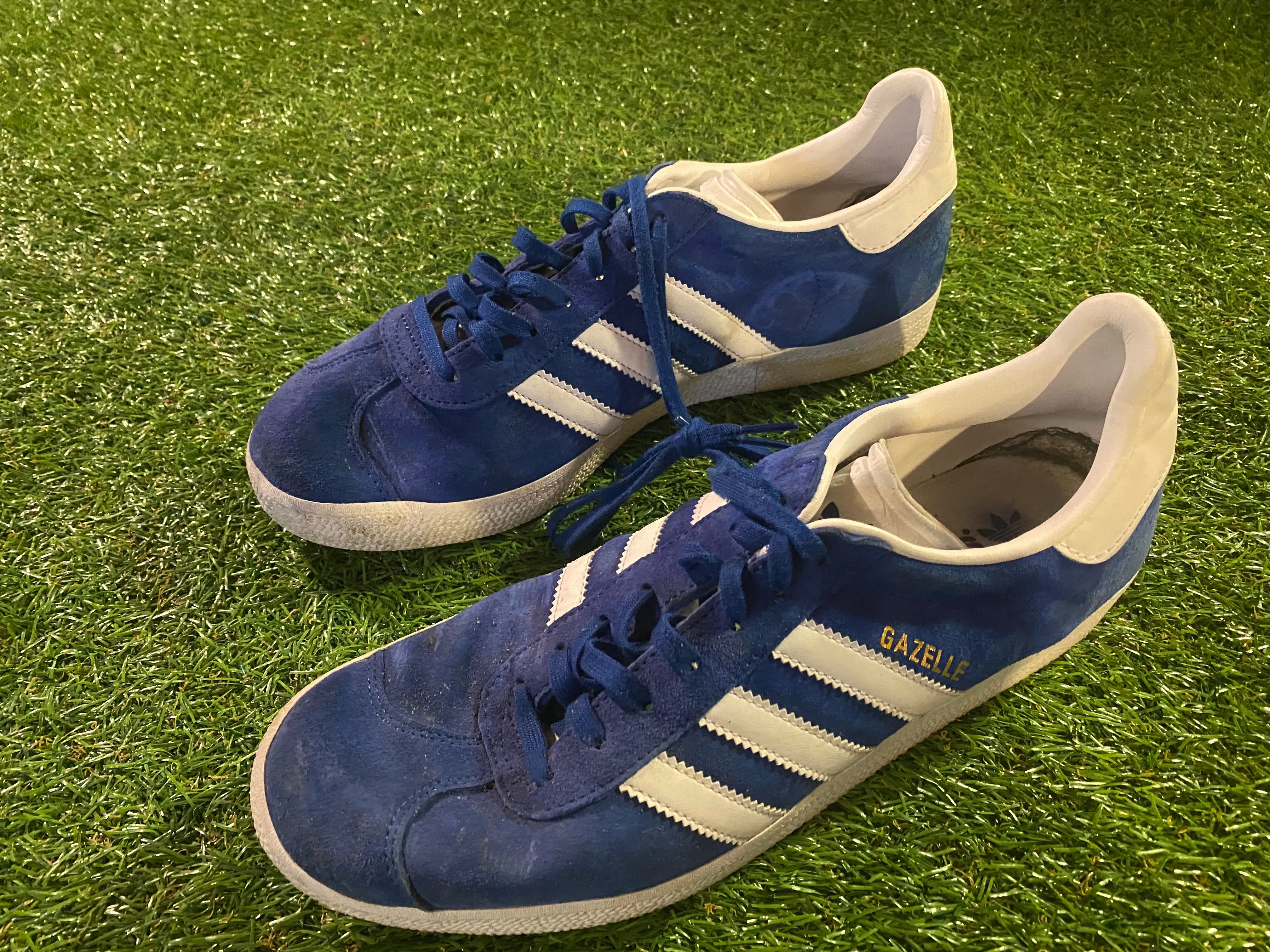 Adidas Cloudfoam Pure 2.0 Walking Shoes Adidas Gazelle Trainers Vintage UK Adulr Mans Mens Size 9