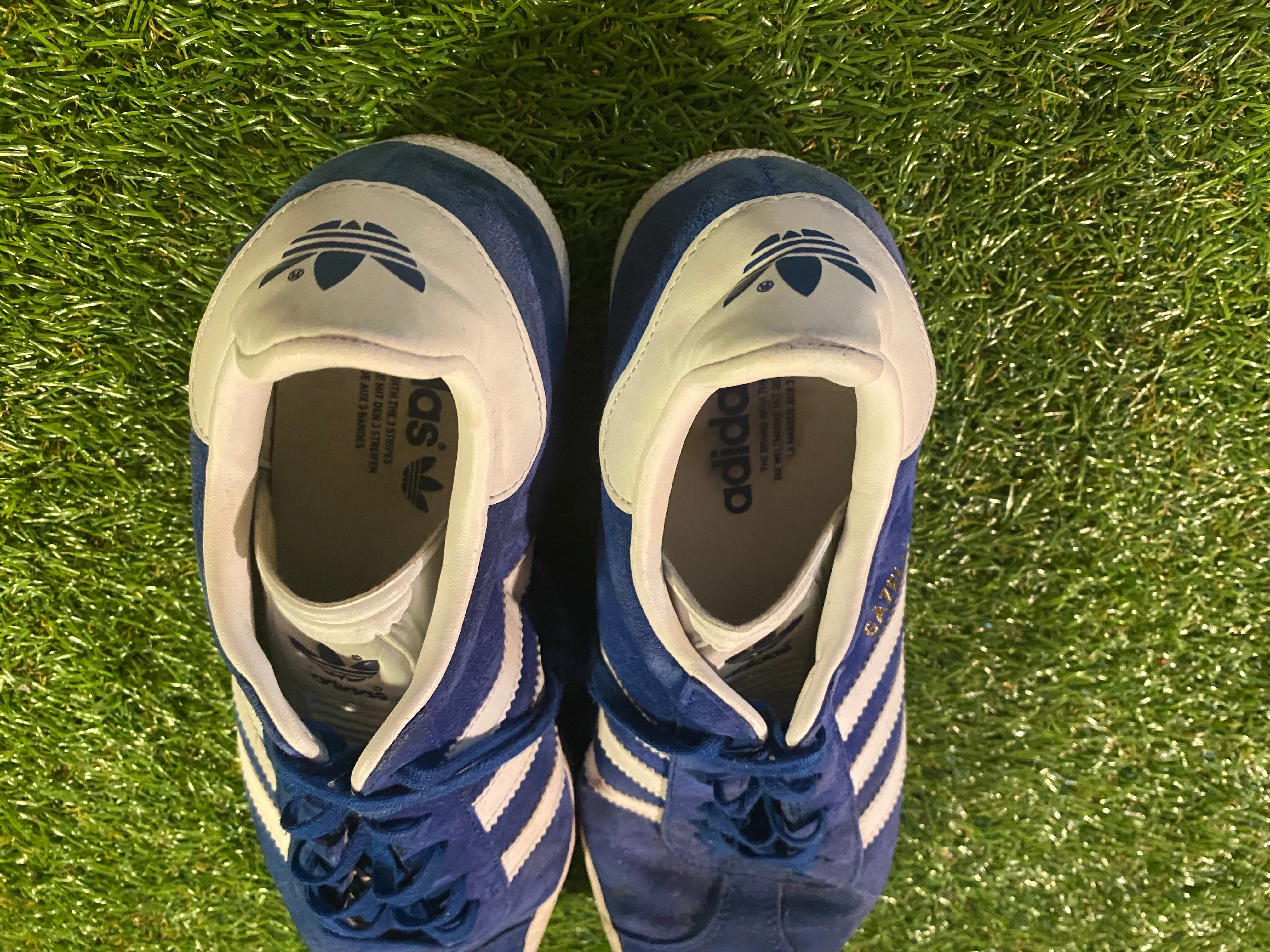 Adidas Gazelle Trainers Vintage UK Adulr Mans Mens Size 9 Adidas Floral Running Shoes