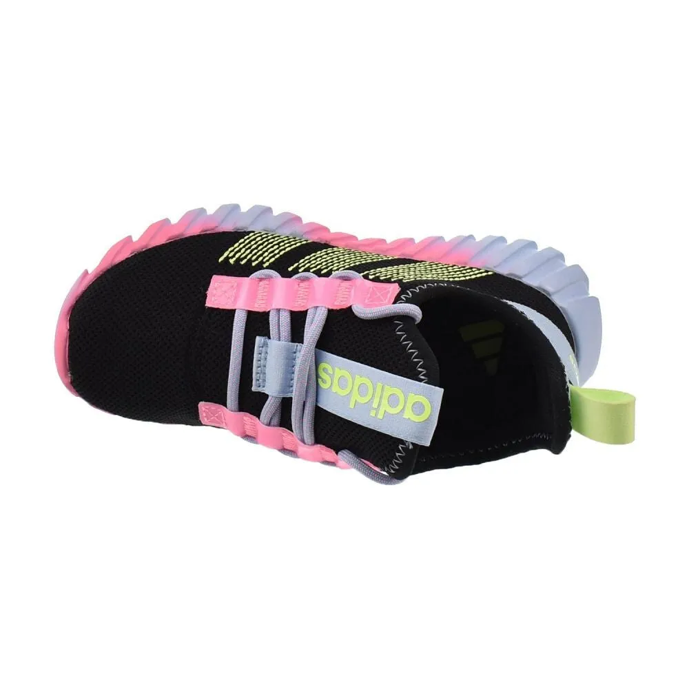 Fluffy Adidas Shoes Adidas Kaptir Flow K Kids' Shoes Core Black/Hi-ResYellow jq7348