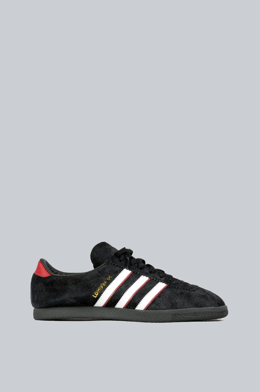 Adidas Designer Shoes ADIDAS LONDON 96 BLACK WHITE RED