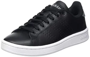 Adidas New Style Shoes Adidas Men's Advantage Core Black/Grey Three F17 Leather Tennis Shoes-9 UK (F36431)