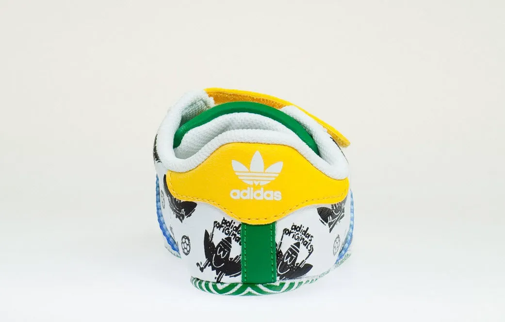 Adidas Slip On Tennis Shoe Adidas Originals Superstar 2 Smile CF Crib V24979