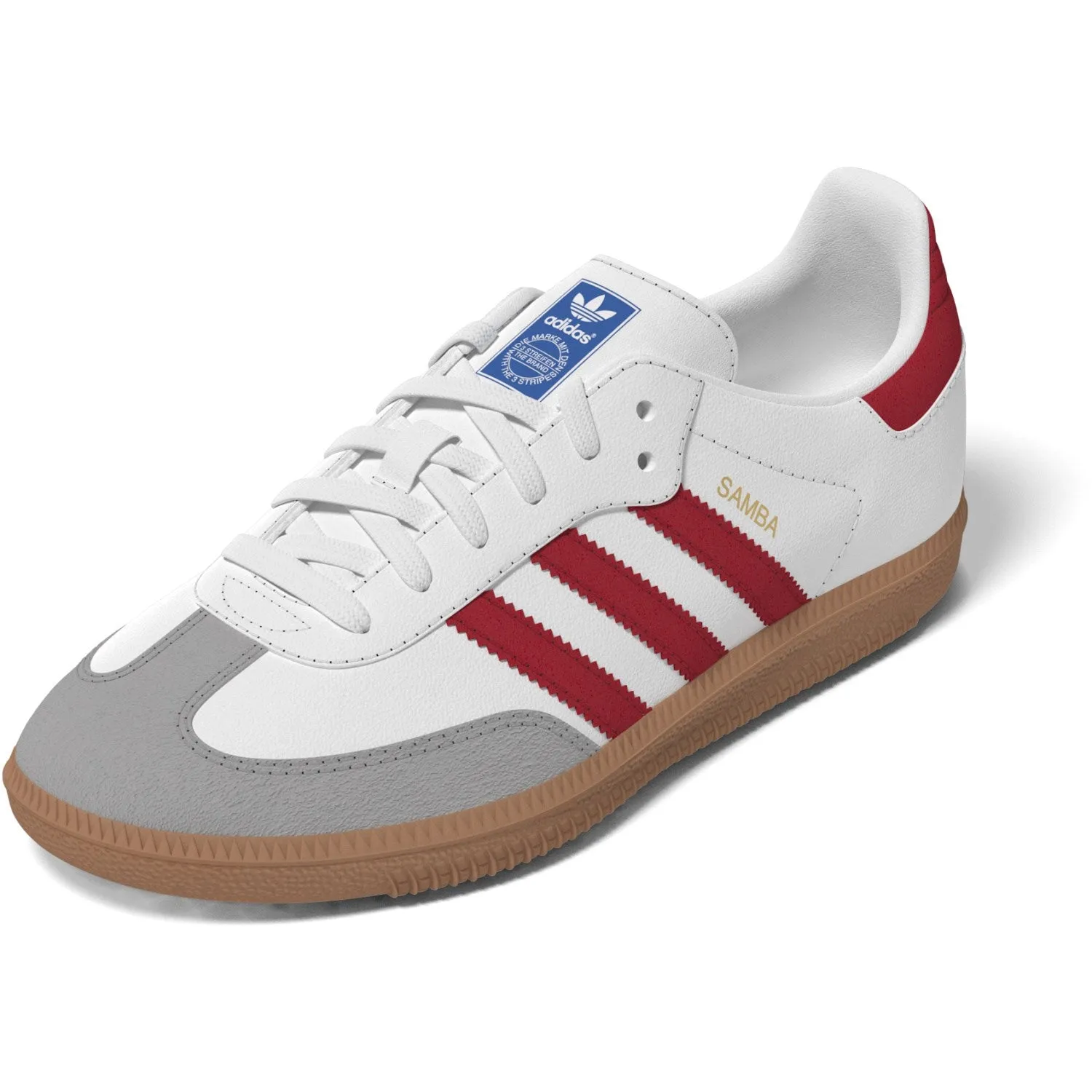 adidas Originals Cloud White/Collegred/Gum3 Samba Og C Sneakers Adidas Samba Spikeless Golf Shoes