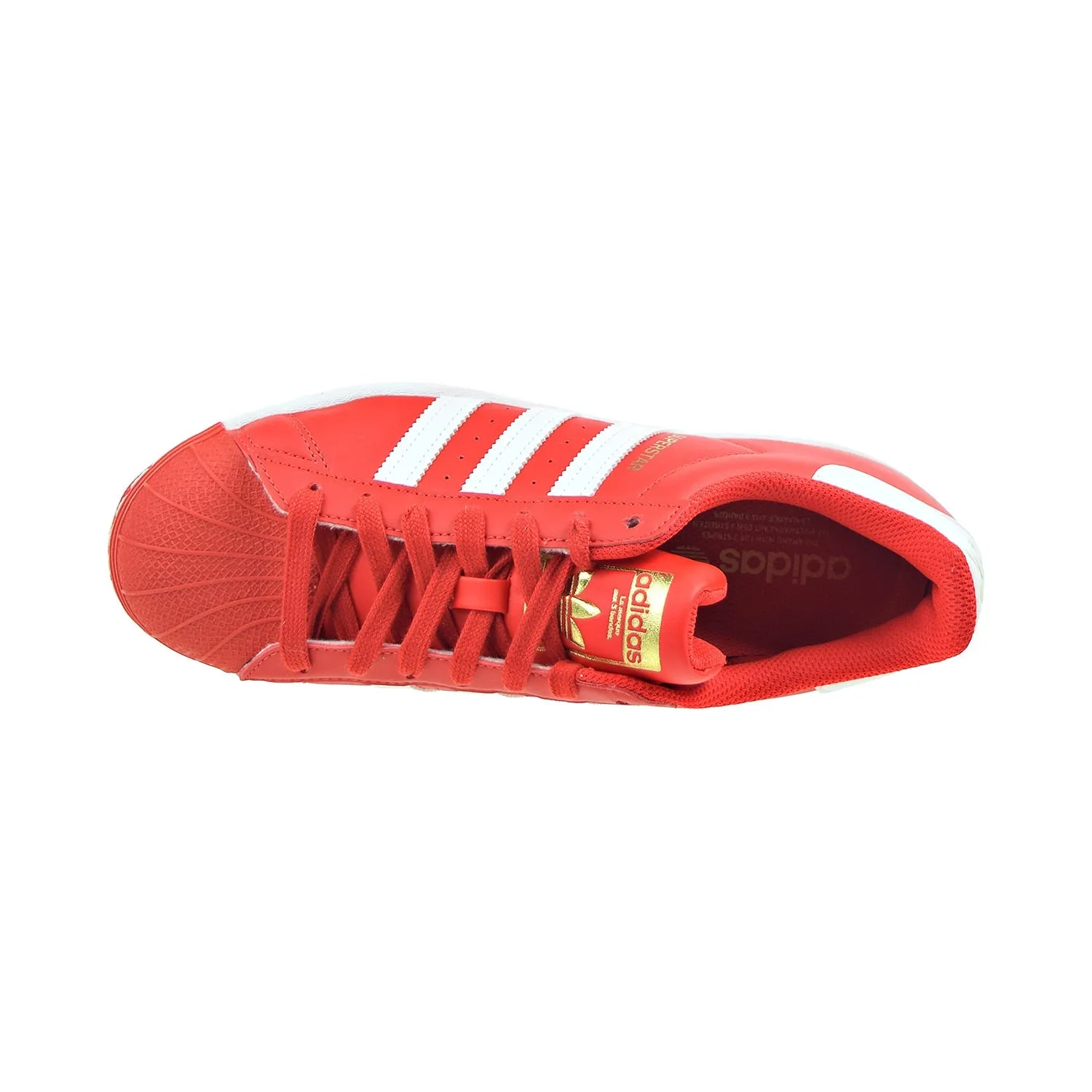 Adidas Slvr Shoes Adidas Originals Superstar Men's Shoes Red-Cloud White-Gold Metallic
