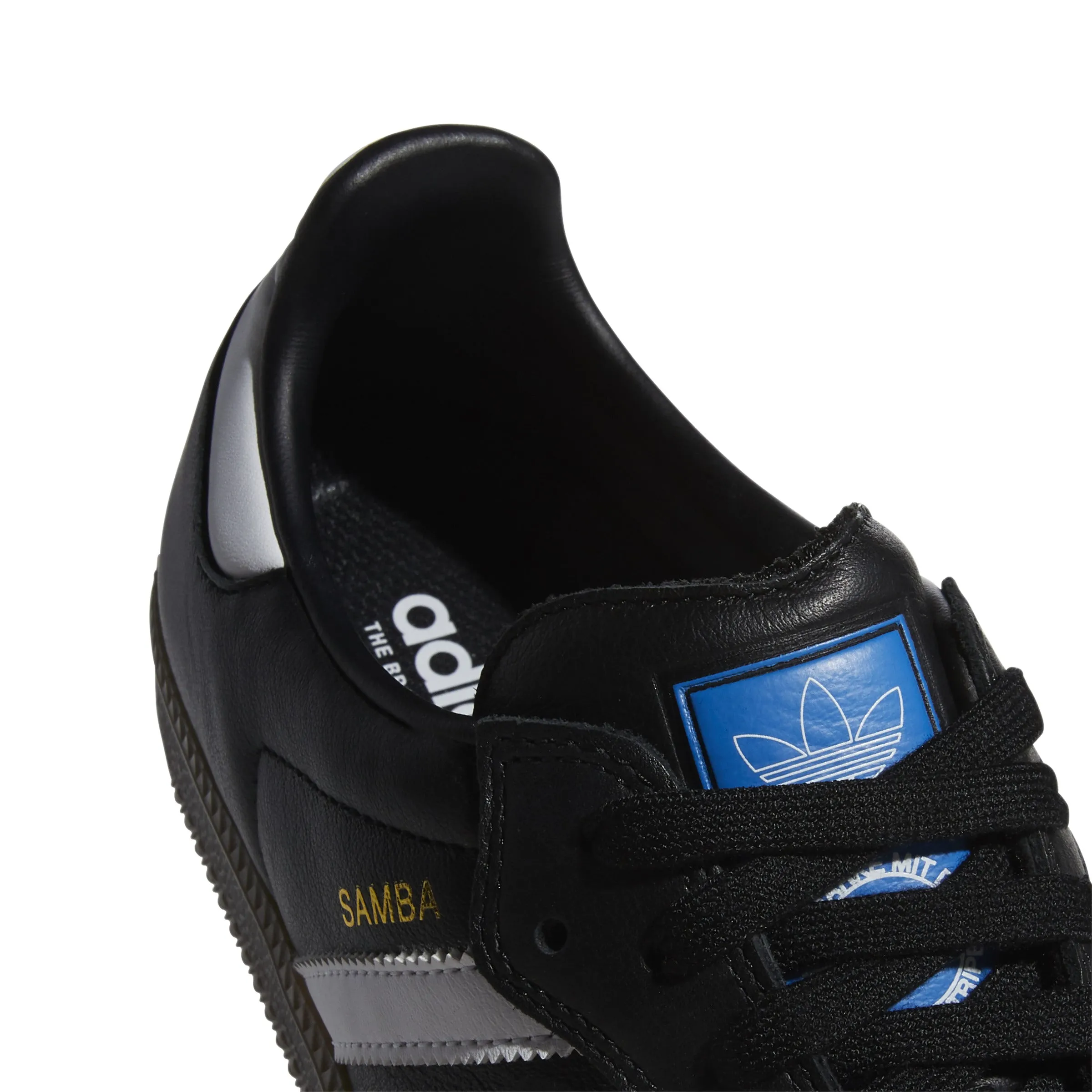 Adidas Samba ADV OG Shoes-Core Black/Cloud White/Gold Metallic Adidas Lifting Shoes