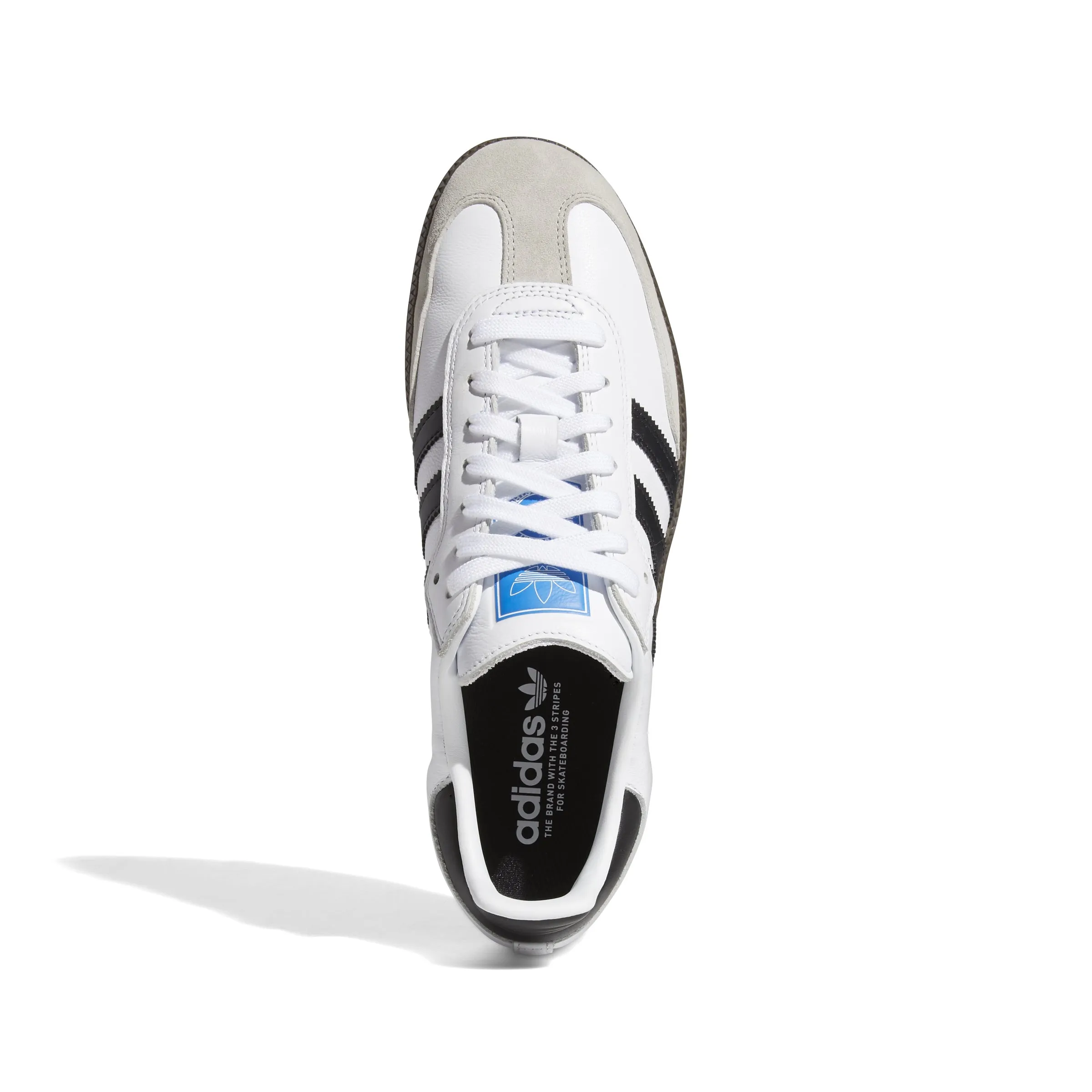 Terrex Adidas Shoes Adidas Samba ADV Skate Shoes-Cloud White/Core Black/Gum