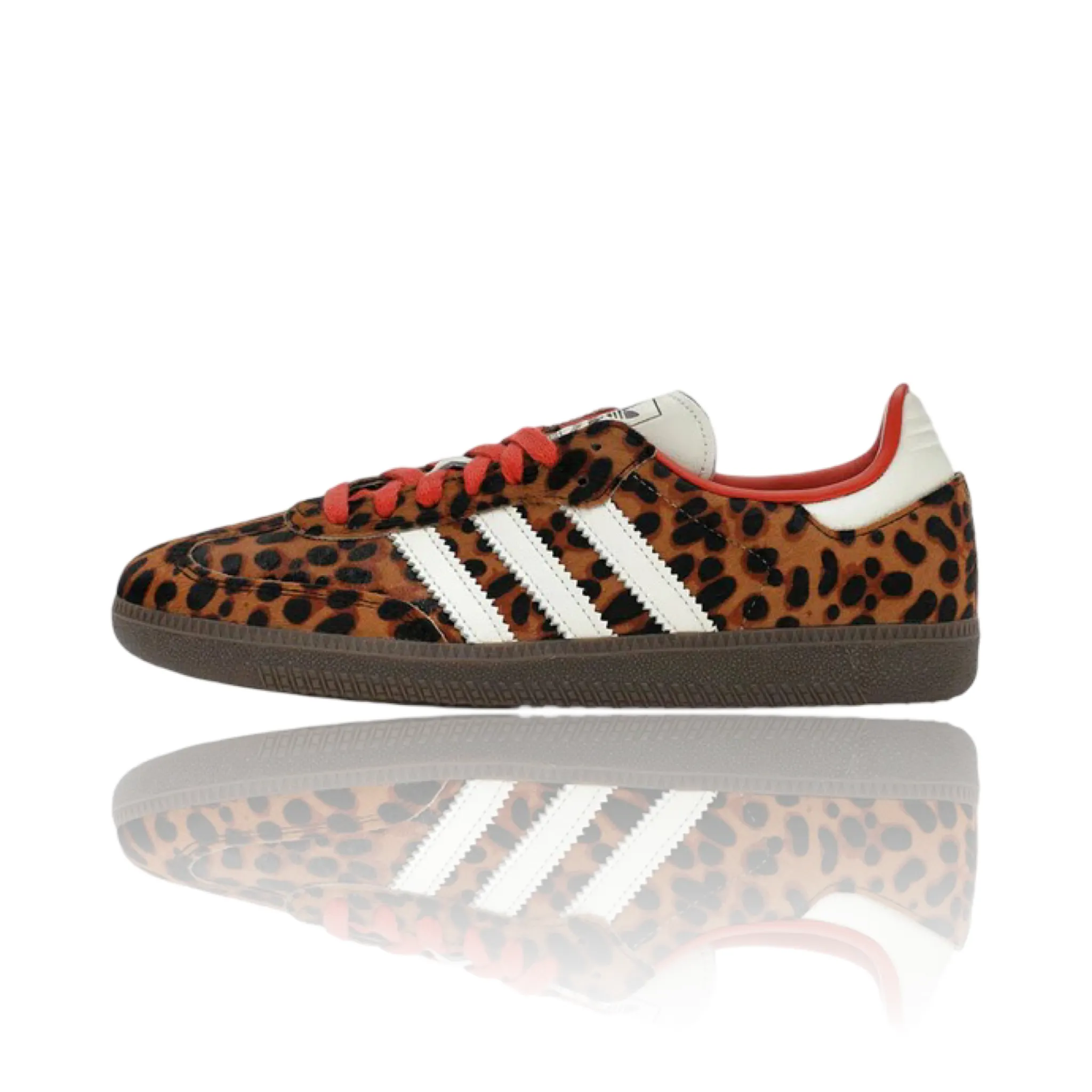 Adidas Samba OG Preloved Red Leopard Lavender Adidas Shoes
