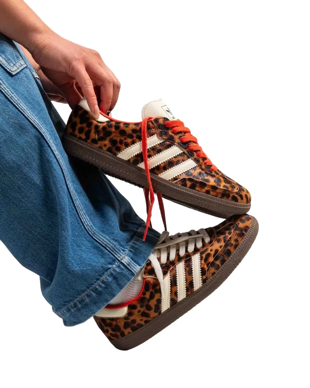 Adidas Samba OG Preloved Red Leopard Boots Shoes Adidas