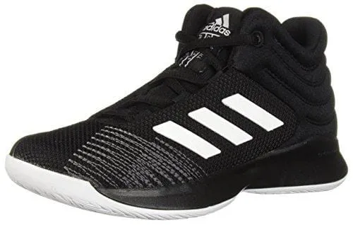 Adidas Snakeskin Shoes adidas Unisex Pro Spark 2018 Basketball Shoe, Black/White/Grey, 7 M US Big Kid