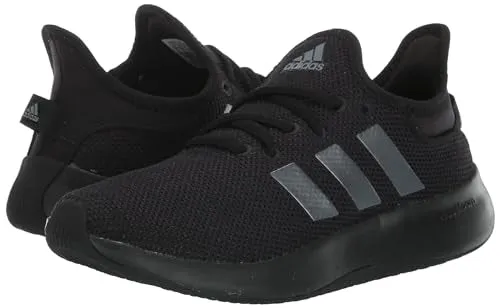 adidas Women's Cloudfoam Pure Sportswear Sneakers, Black/Iron Metallic/Black, 7 Adidas Shoes Names List And Pictures