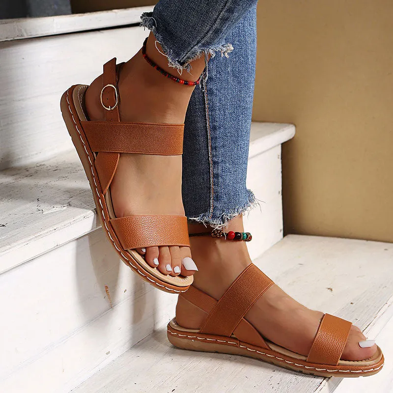 Valentino Flat Shoes Women Summer Flat Shoes Soft Sandals