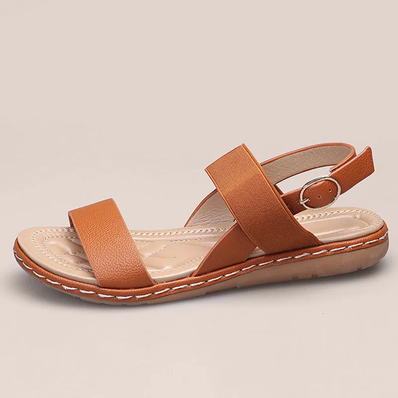 Women Summer Flat Shoes Soft Sandals Sole-flex Ballerina Walking Flats Shoes