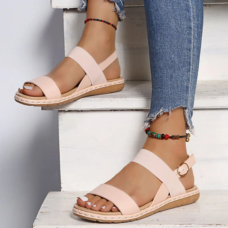 Flat Shoes Mesh Women Summer Flat Shoes Soft Sandals