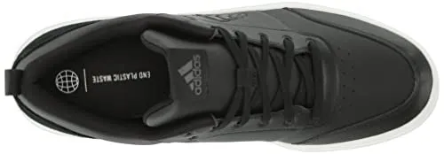 Adidas Youth Basketball Shoes adidas Men's Park Street Sneaker, Black/Black/White, 8.5