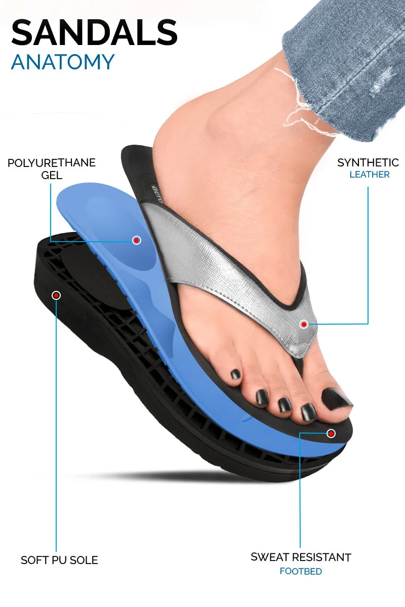 Aerothotic - Matt Gloss Women's Comfortable Flip-Flops Sandal Neuropathy Flip Flops