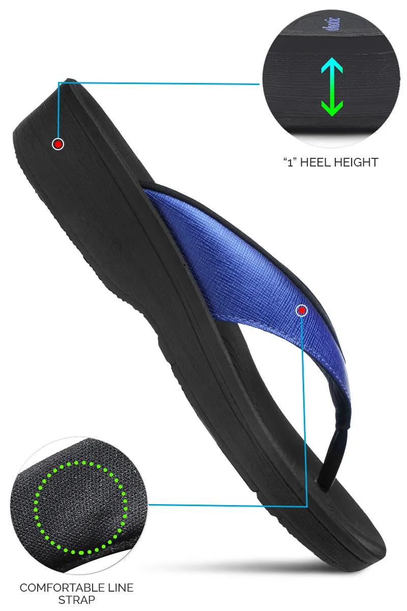 Aerothotic - Matt Gloss Women's Comfortable Flip-Flops Sandal Flip Flops Back Strap