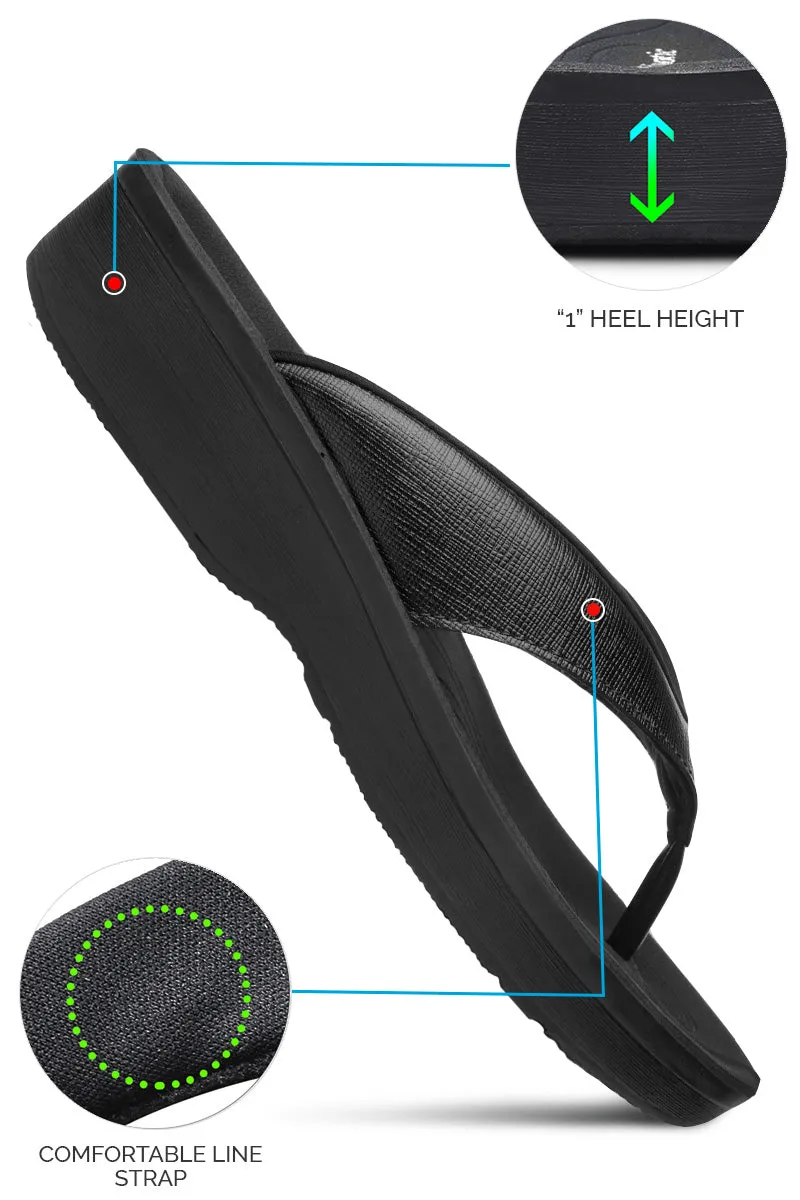 Aerothotic - Matt Gloss Women's Comfortable Flip-Flops Sandal Cowgirl Boot Flip Flops