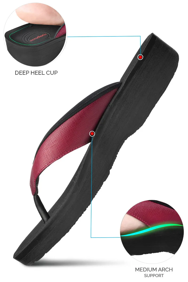 Aerothotic - Matt Gloss Women's Comfortable Flip-Flops Sandal Flip Flops And Achilles Tendonitis