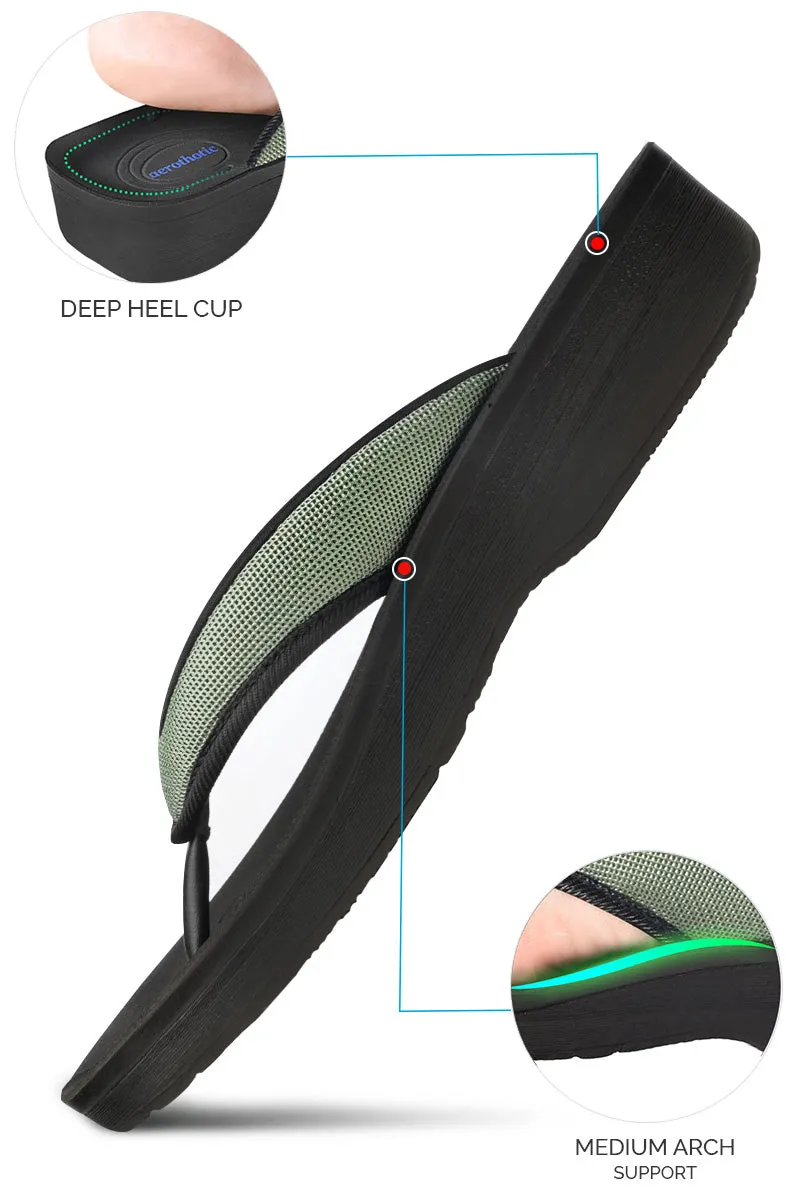 Aerothotic - Women's Strait Thong Sandals High Heel Flip Flops Sandals