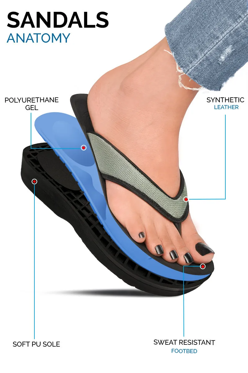 Aerothotic - Women's Strait Thong Sandals Dearfoam Flip Flops
