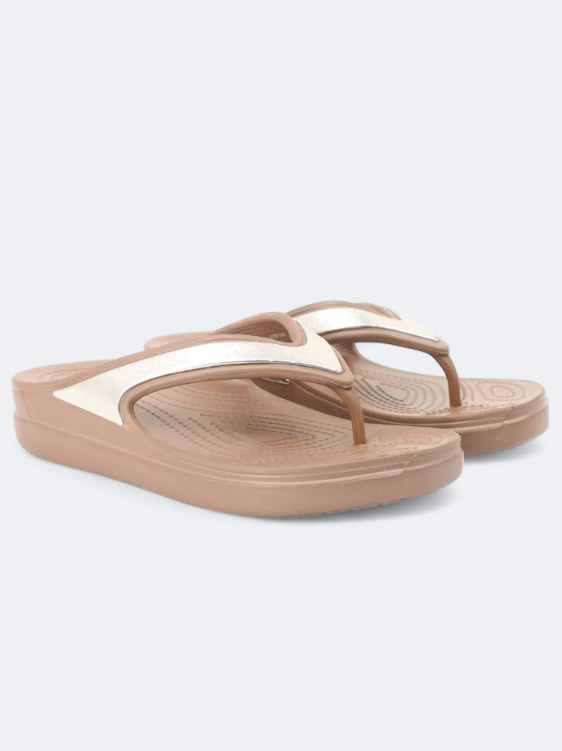 Women's Colorblocked Slippers,Brown/Silver Discoquette Slide Slippers